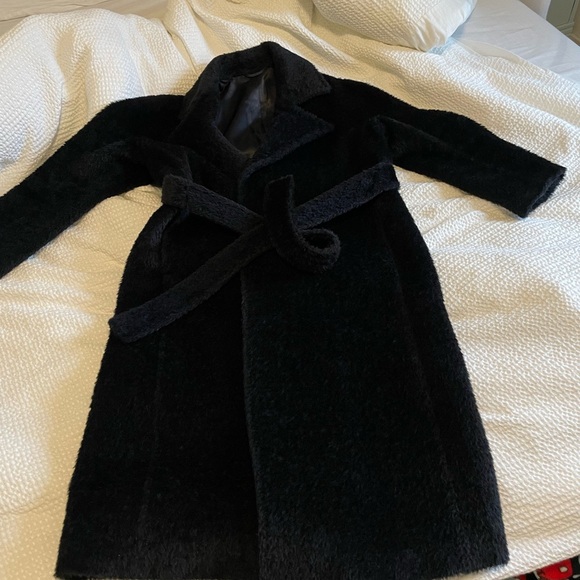 Woman wool jacket alpaca jacket coat - Picture 4 of 10